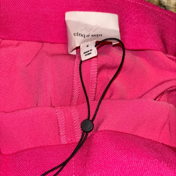 Cinq a Sept Brianne Pant in Pink Azalea Size 4 - Picture 11 of 12